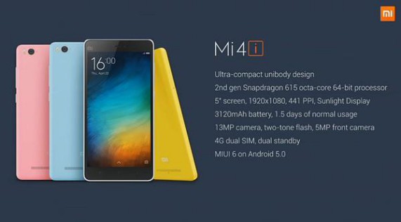 Xiaomi Mi 4i specs