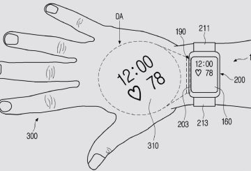 Samsung patents smartwatch with projector